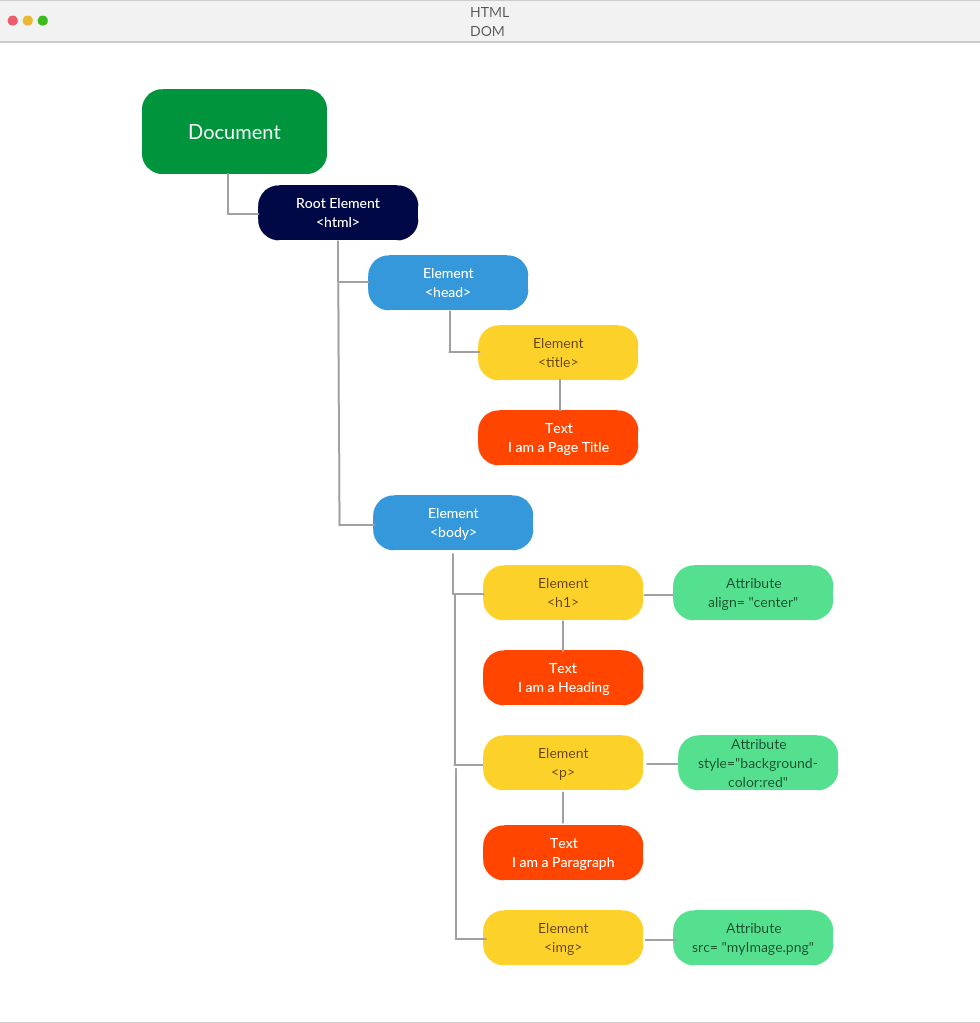 Html Dom Diagram Code Example And Explanation